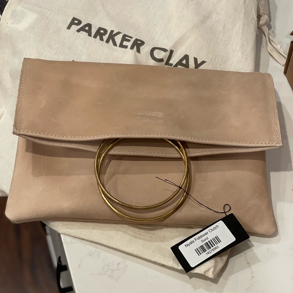 BNIB Parker Clay Nyala Foldover Clutch